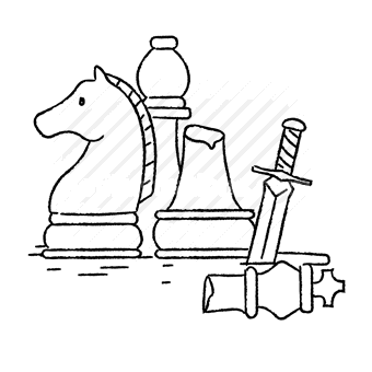 chess pieces, strategy, competition, conflict, decision-making